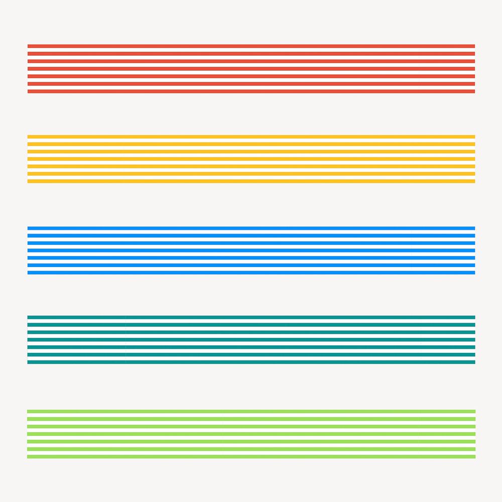 Stripes brush illustrator vector seamless pattern set
