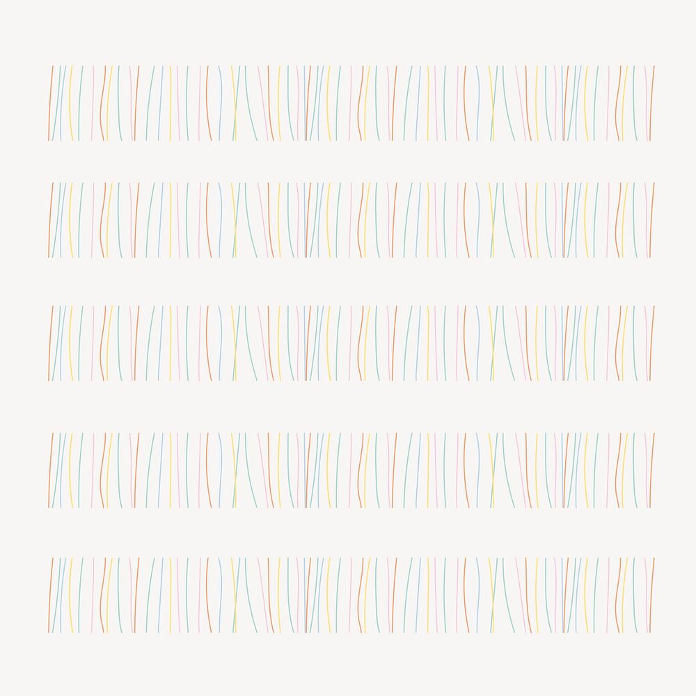 Stripes illustration brush vector doodle seamless pattern brush set