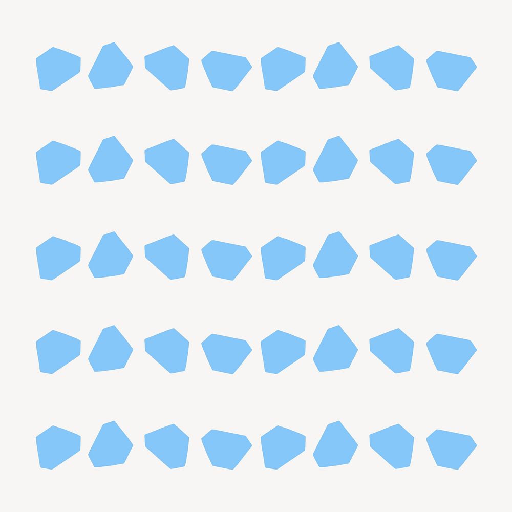 Abstract illustration brush vector seamless blue pattern set