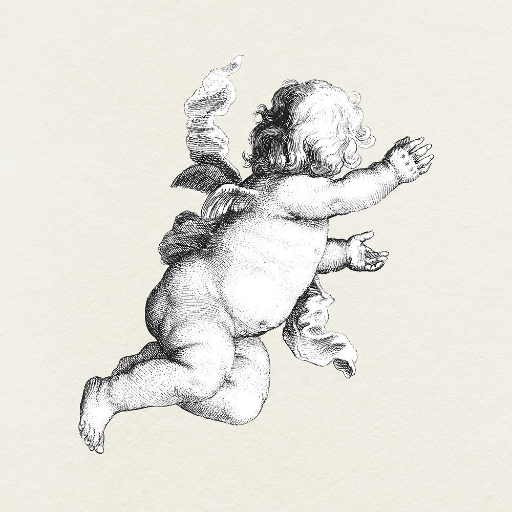 Cherub cupid illustration