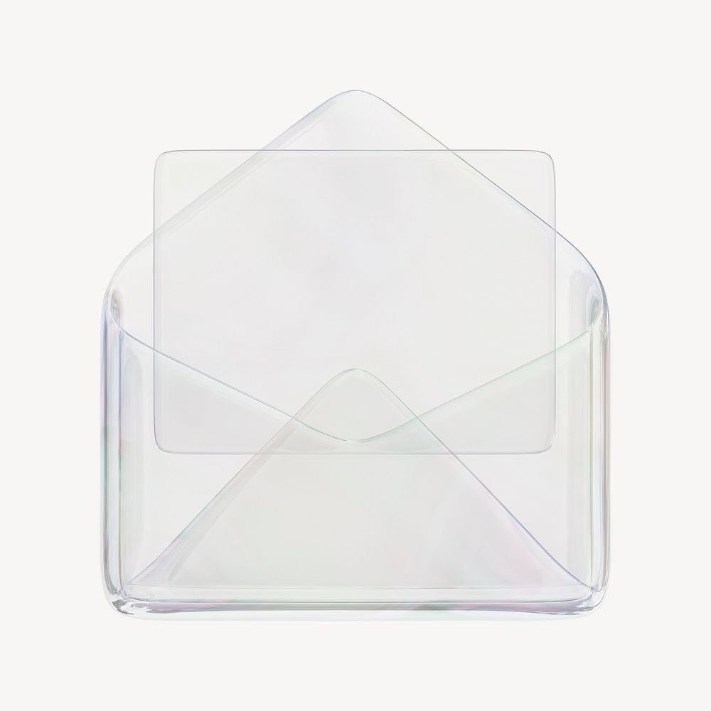 Envelope, email icon, 3D rendering illustration