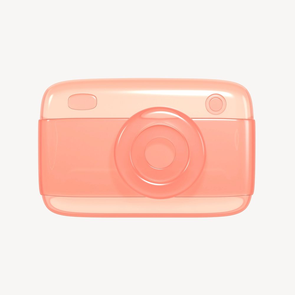 Camera roll 3D icon sticker psd