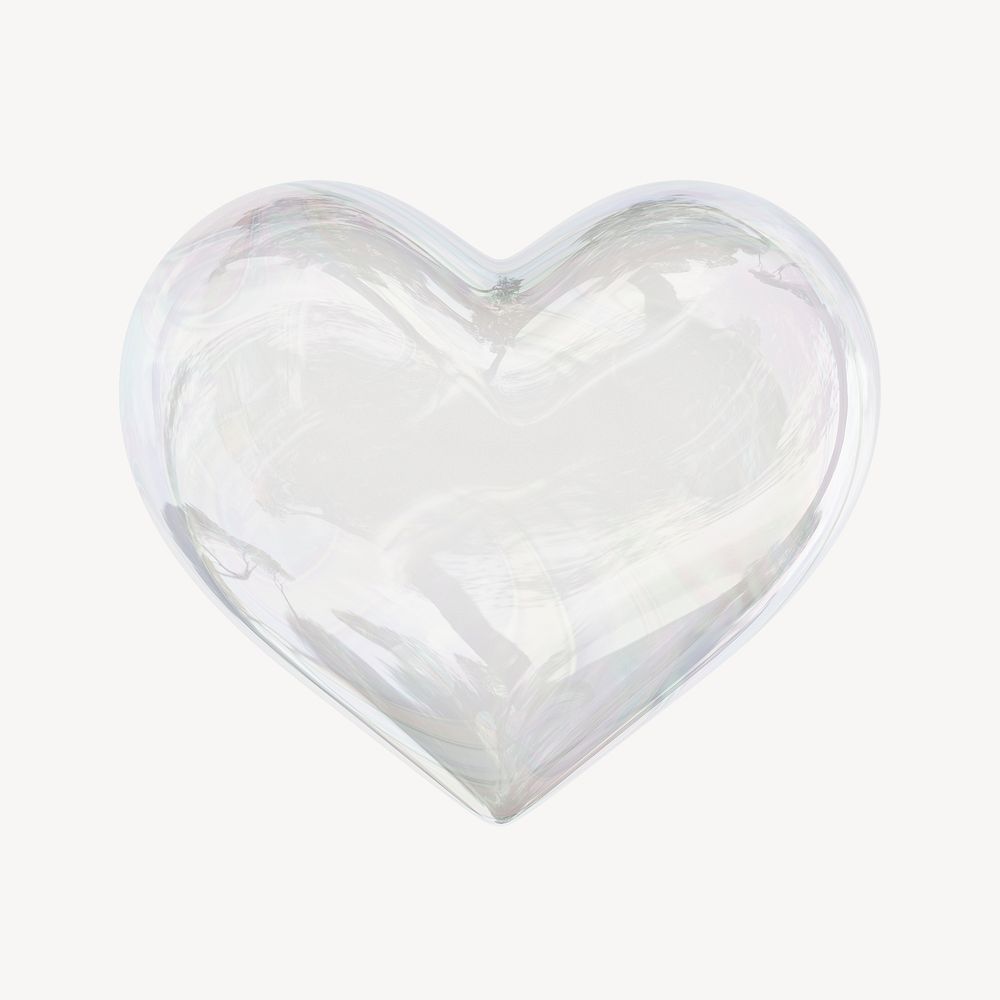 Heart, health 3D icon sticker psd