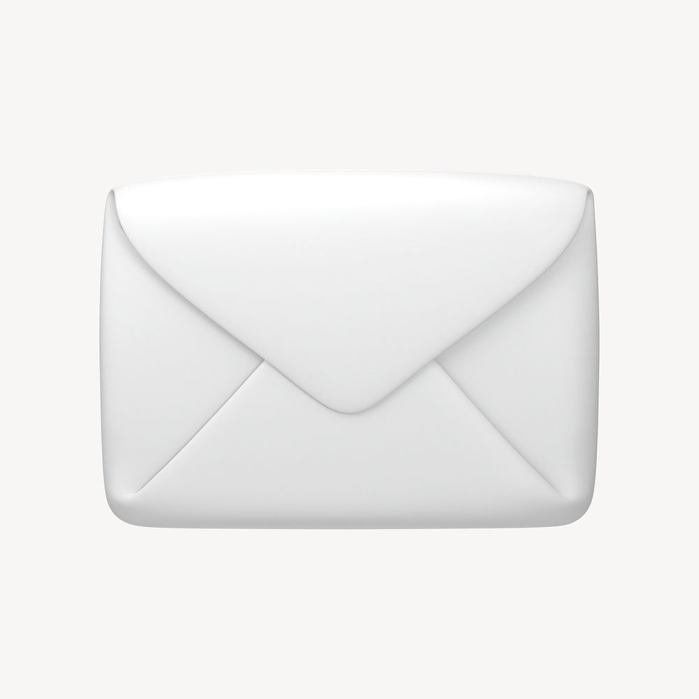 Envelope, email icon, 3D rendering illustration