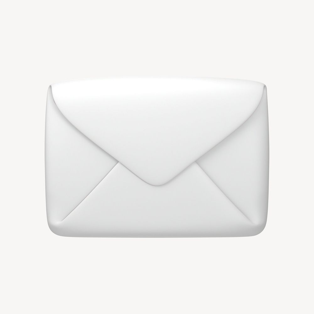 Envelope, email 3D icon sticker psd