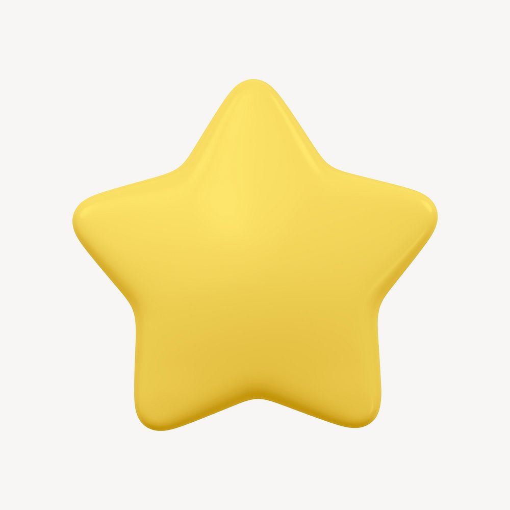 Star, favorite 3D icon sticker | Premium Icons Illustration - rawpixel