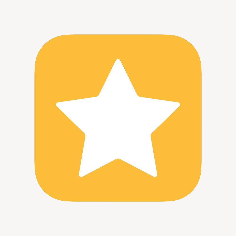 Star shape icon, flat graphic vector