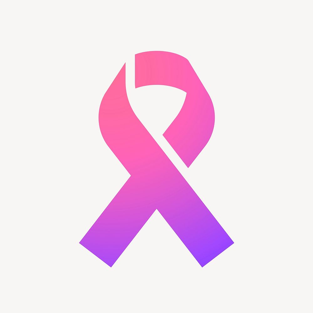 Ribbon icon, gradient design vector