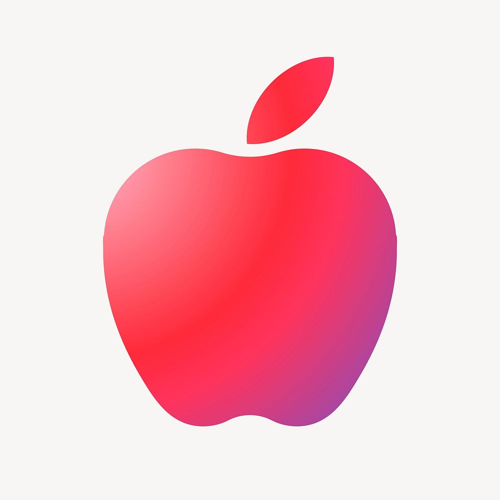 Apple icon, gradient design