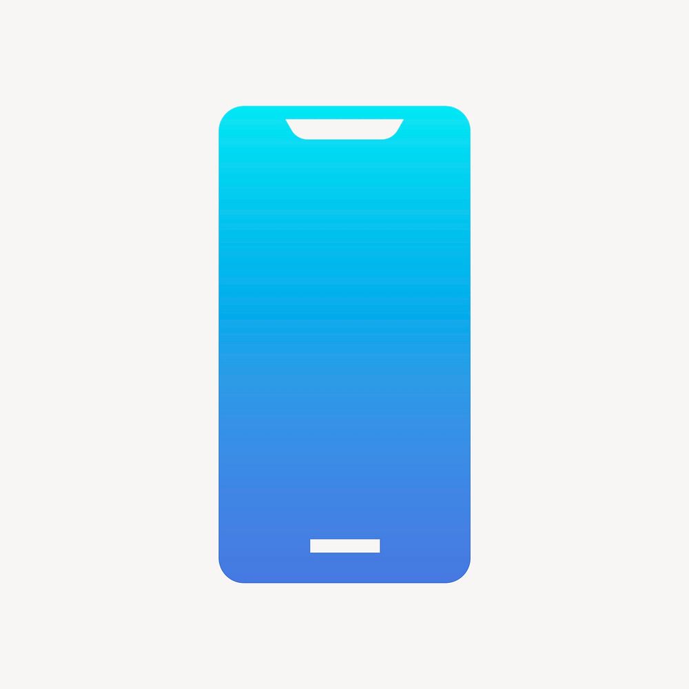 Smartphone icon, gradient design