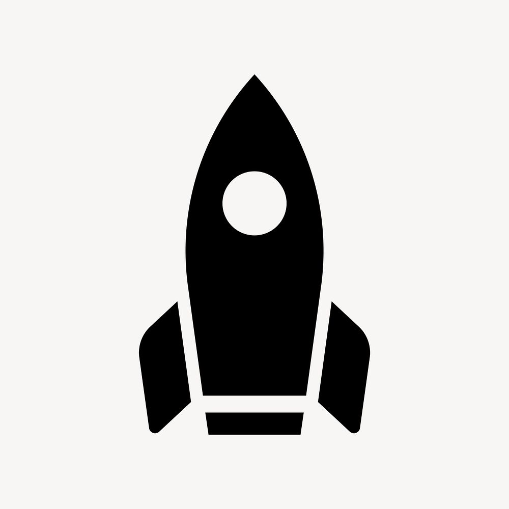 Rocket icon, simple flat design | Free PSD - rawpixel