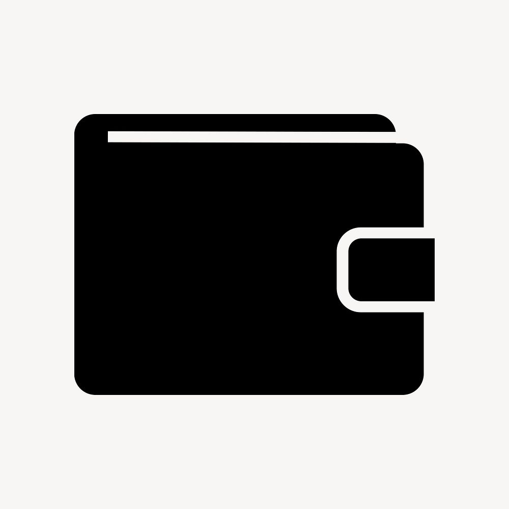 Wallet payment icon, simple flat design  psd