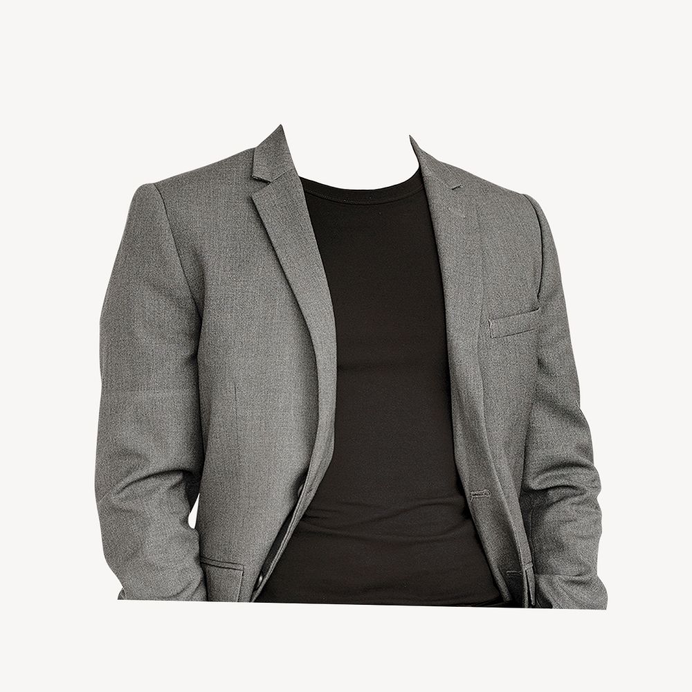 Headless businessman, wearing suit image