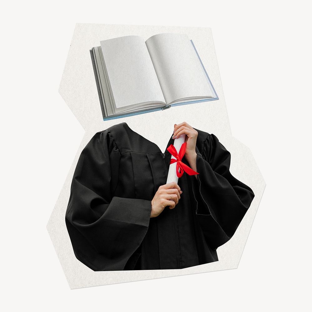 Book head graduate, education remixed media