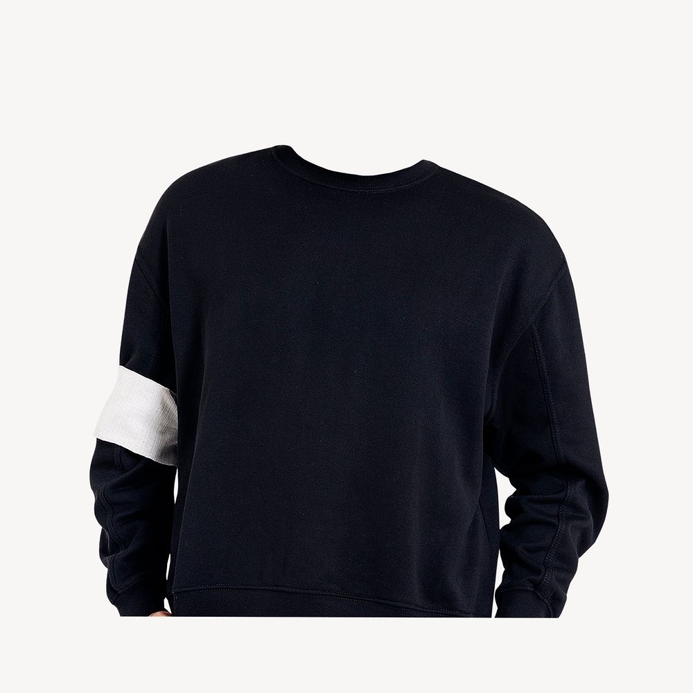 Men's black sweater, winter fashion with design space