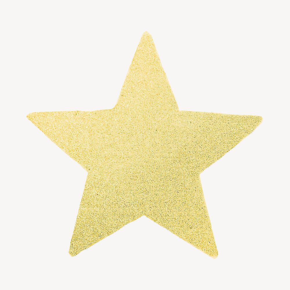 Gold star, ranking icon isolated graphic element