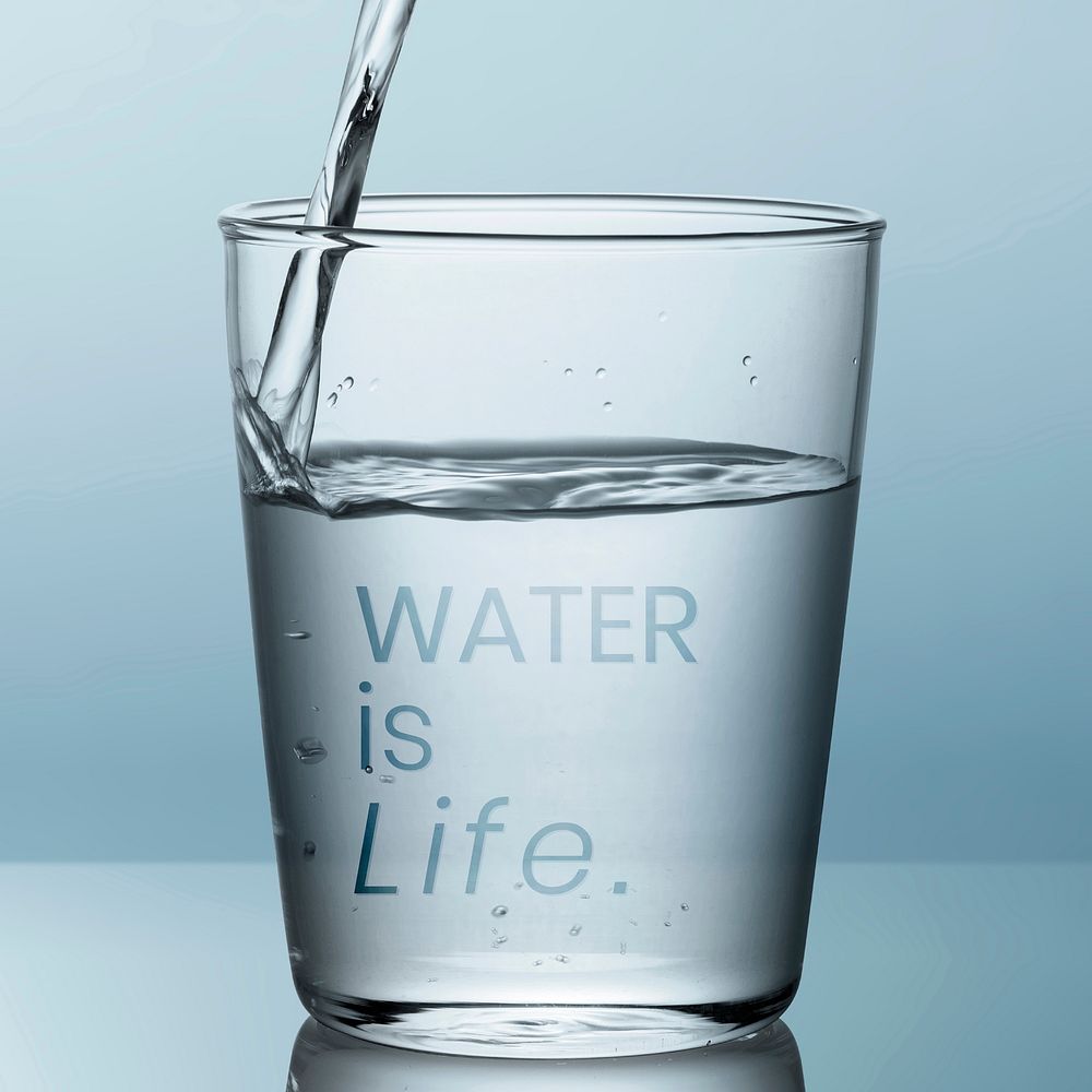 Water is life social banner template vector