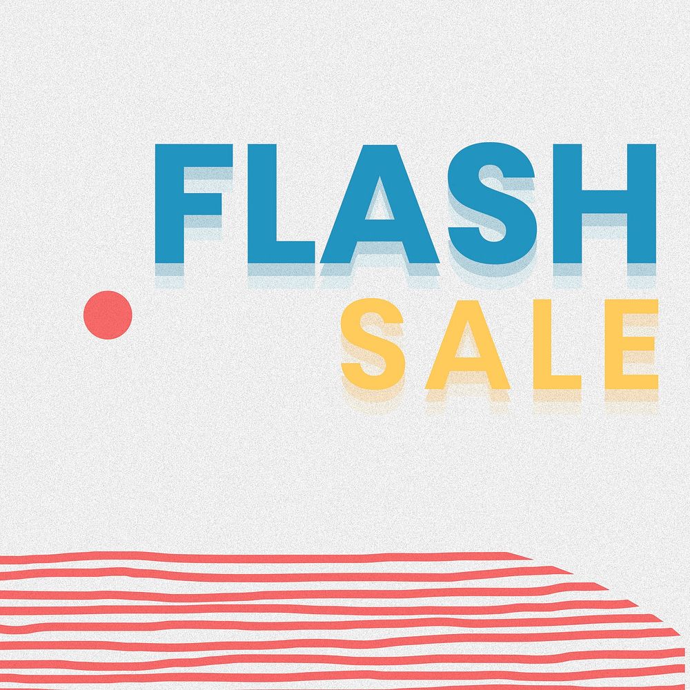 Flash sale summer template vector 