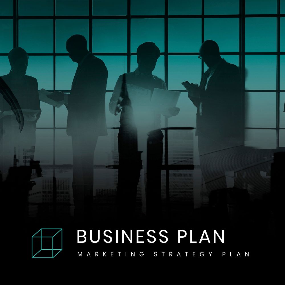 Business marketing plan vector editable template