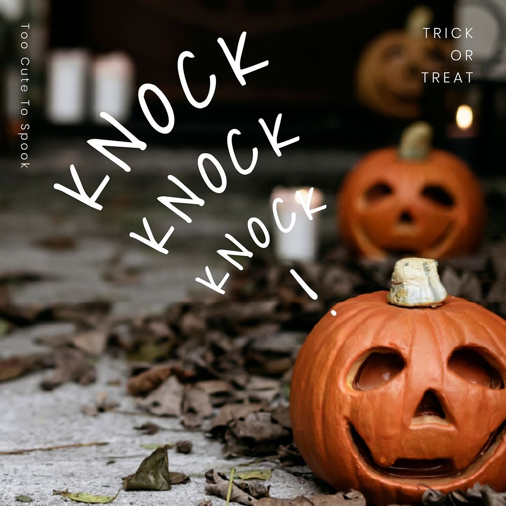 Halloween pumpkin background template vector
