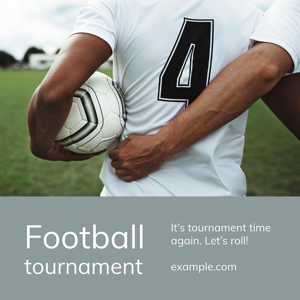 Football tournament editable template vector for sports events