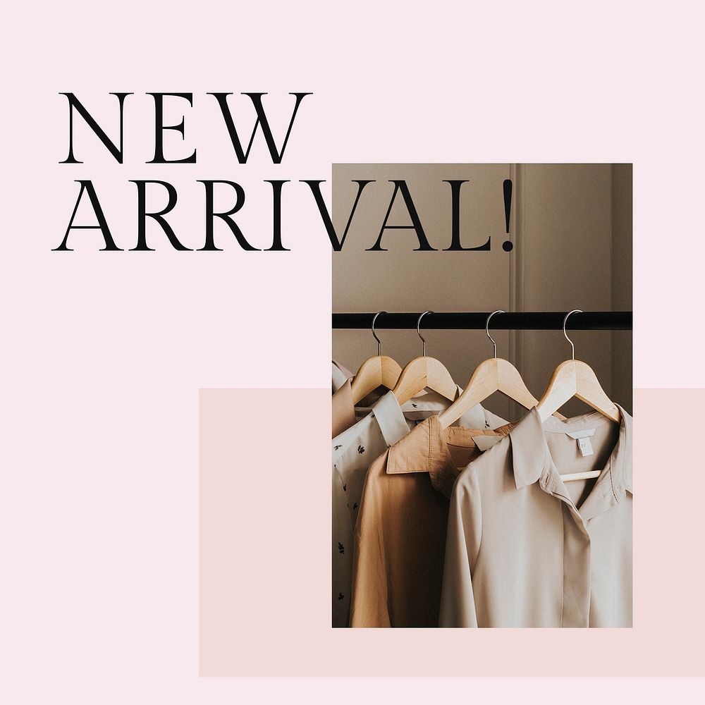 New arrival post template psd for fashion and shopping