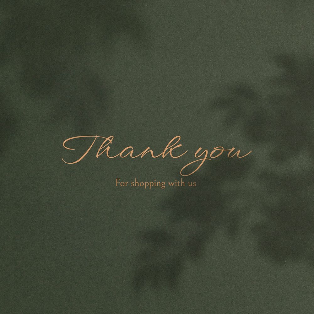 Thank you Instagram post template, editable text vector