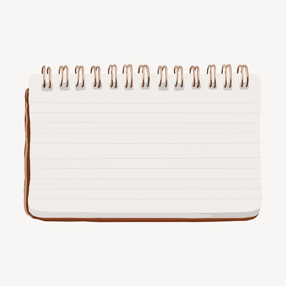 Cute lined notebook with copy space