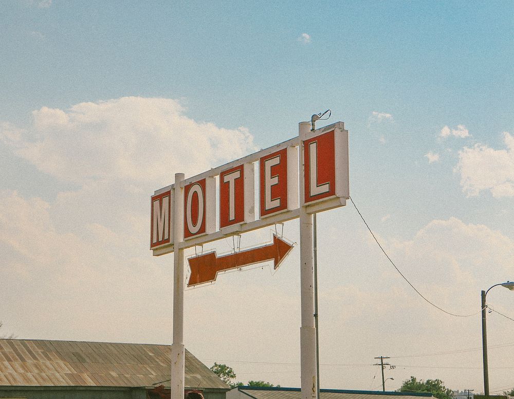 Motel. Original public domain image from Wikimedia Commons