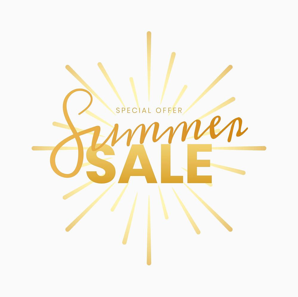 Shop summer sale promotion vector