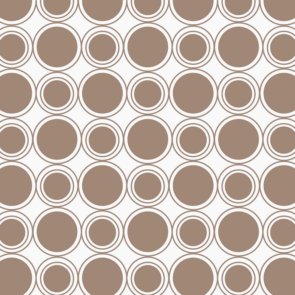 Seamless round geometric pattern vector