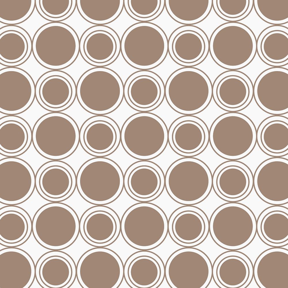 Seamless round geometric pattern vector