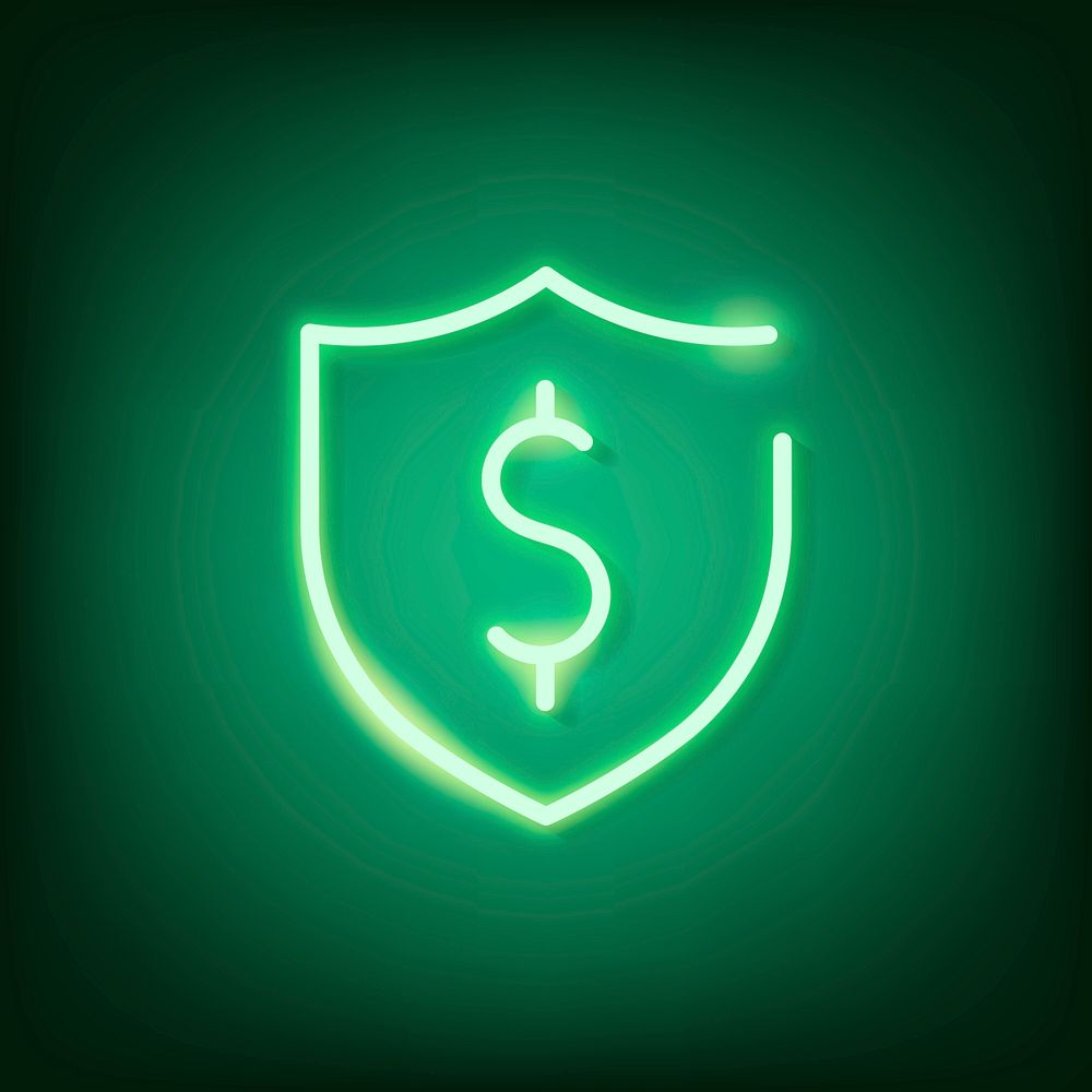 Cryptocurrency security design element vector