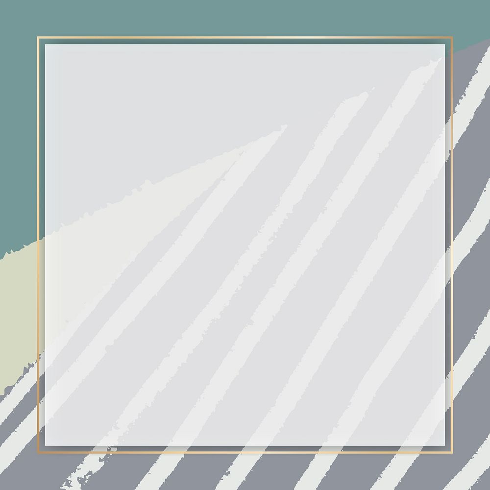 Blank frame on a hand drawn line background vector