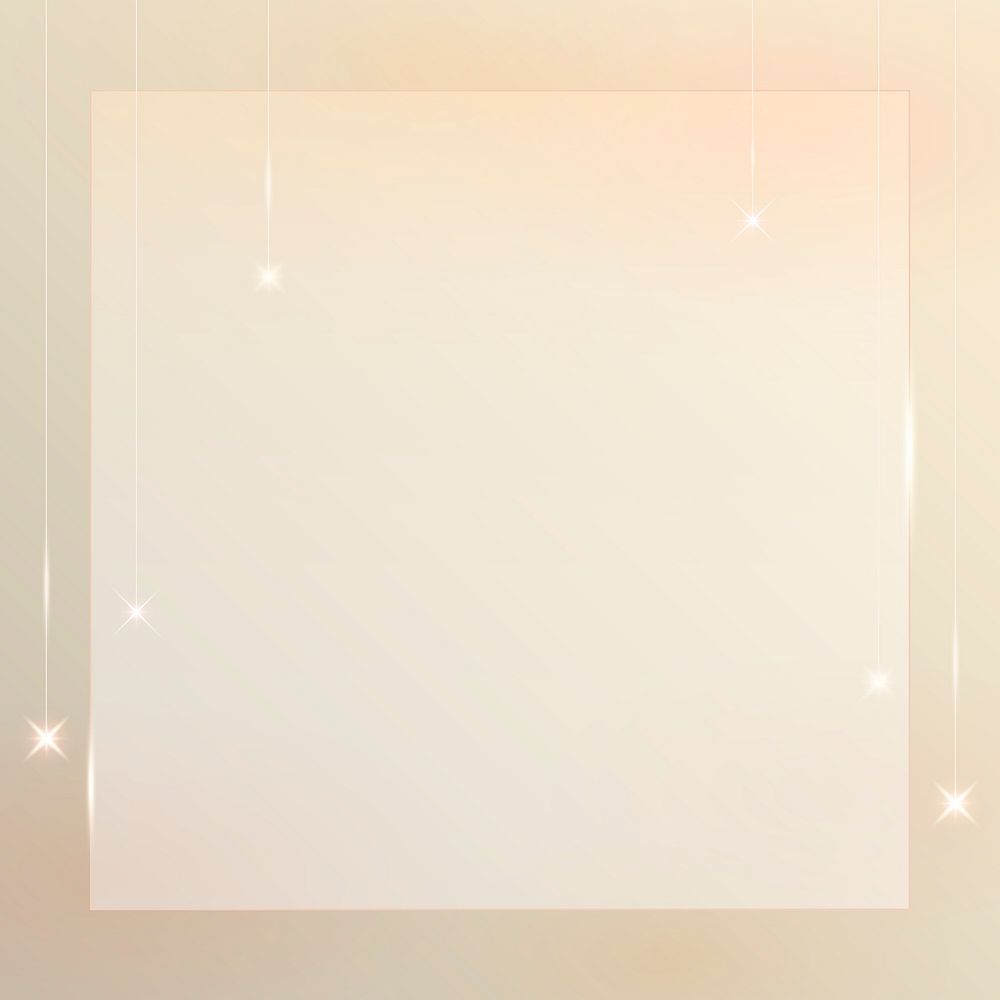 Square gold frame background vector