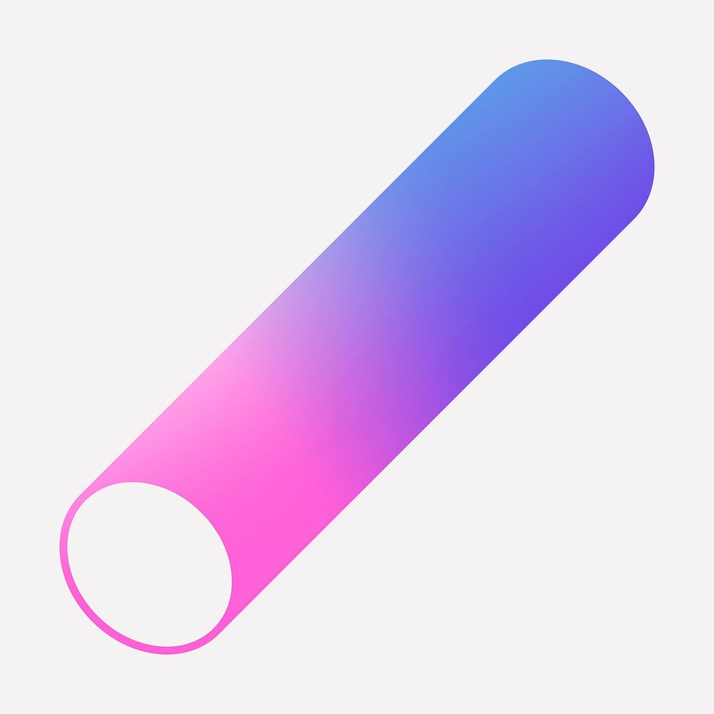 Colorful cylinder gradient element vector