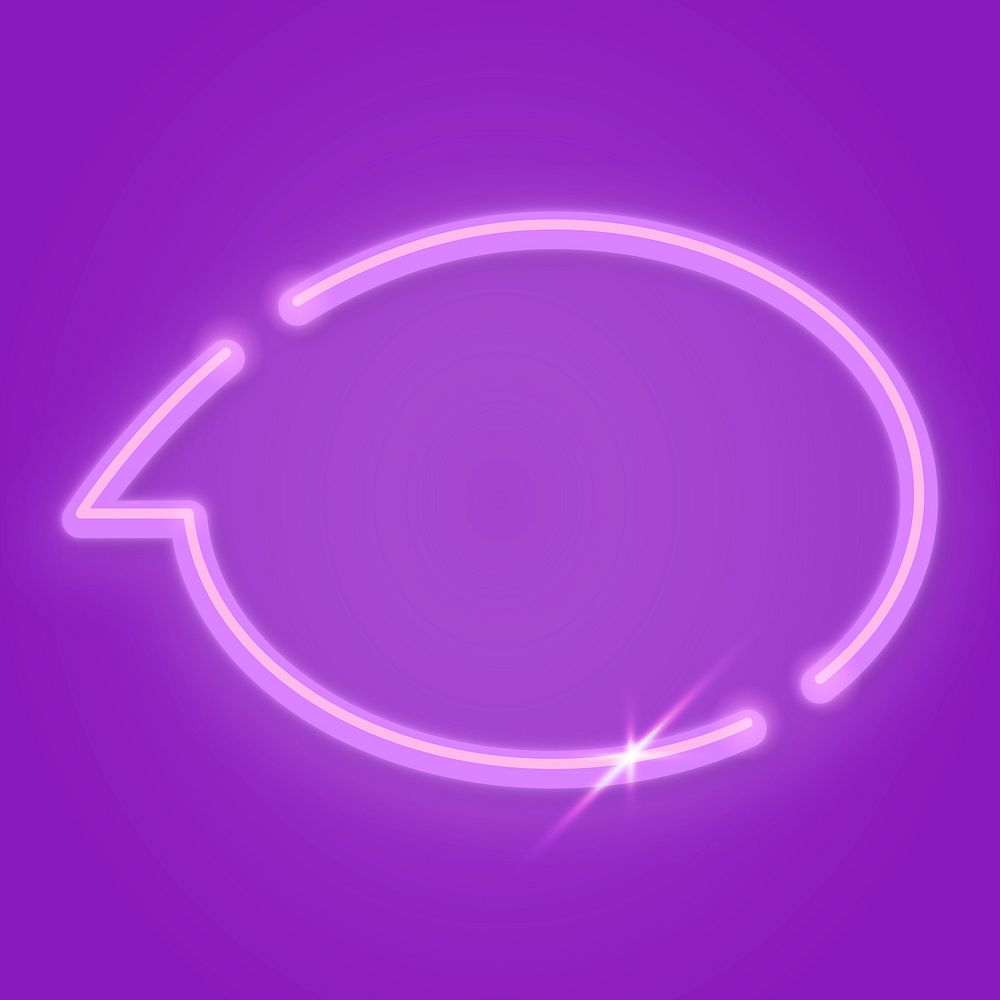 Purple speech balloon design element vector