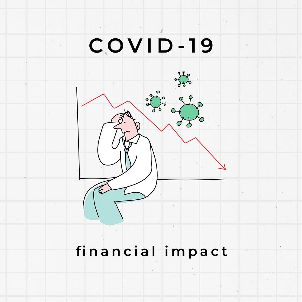 Covid-19 impact on global business vector