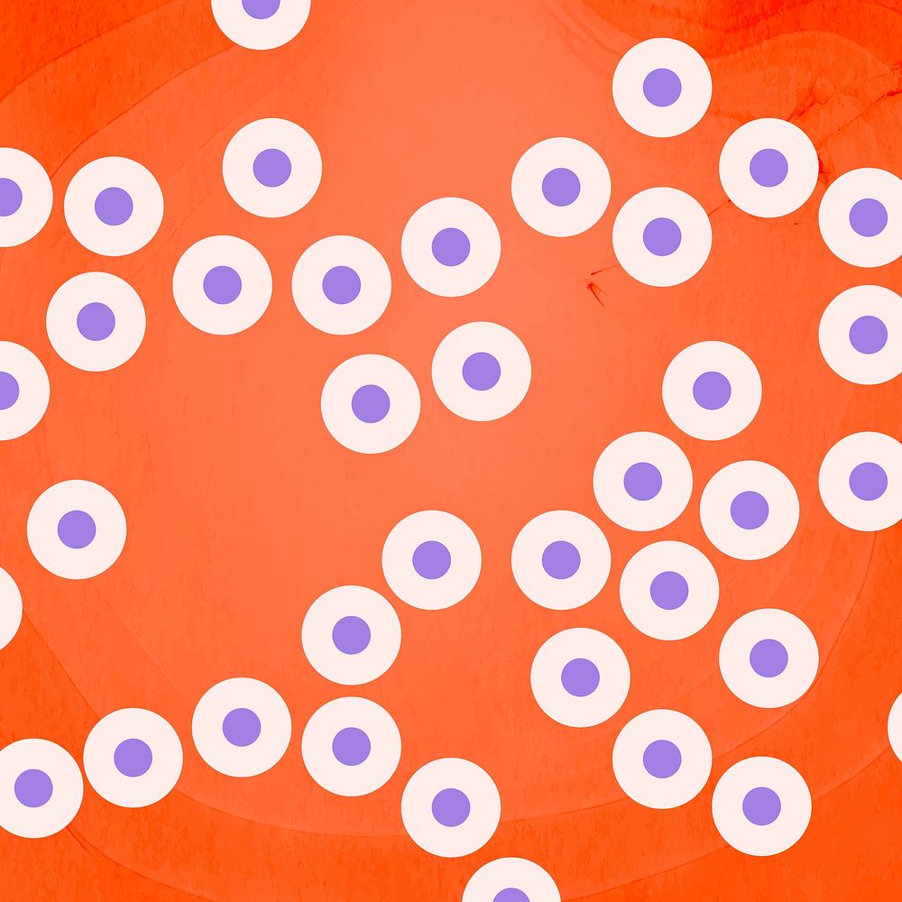 Purple coronavirus on an orange background vector