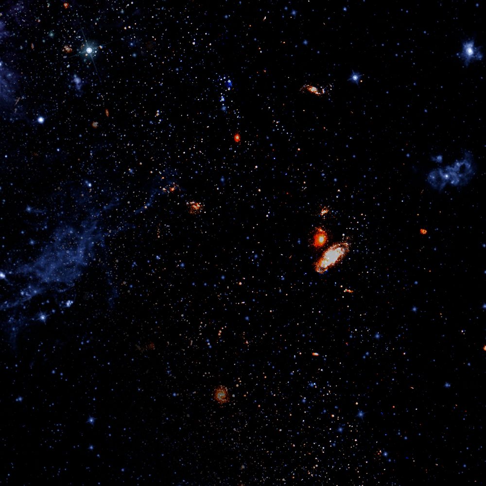 Dark galaxy patterned background