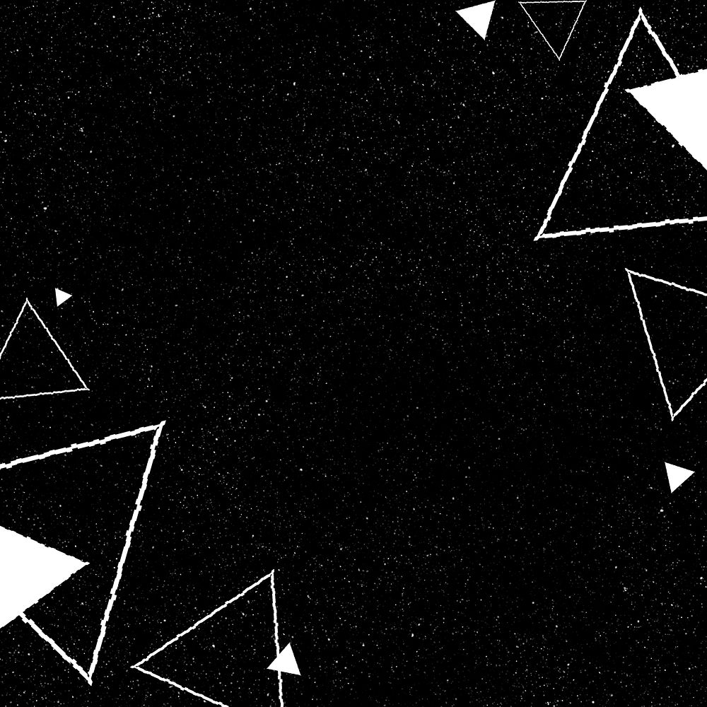 Abstract geometric triangles on a black background