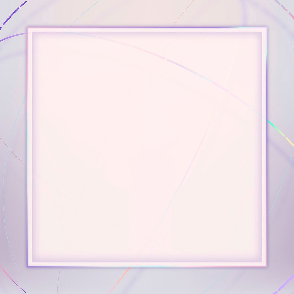 Pastel purple frame vector pink background