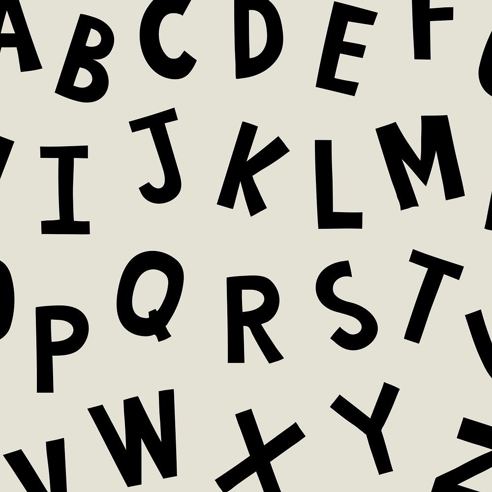 Styled alphabet set vector