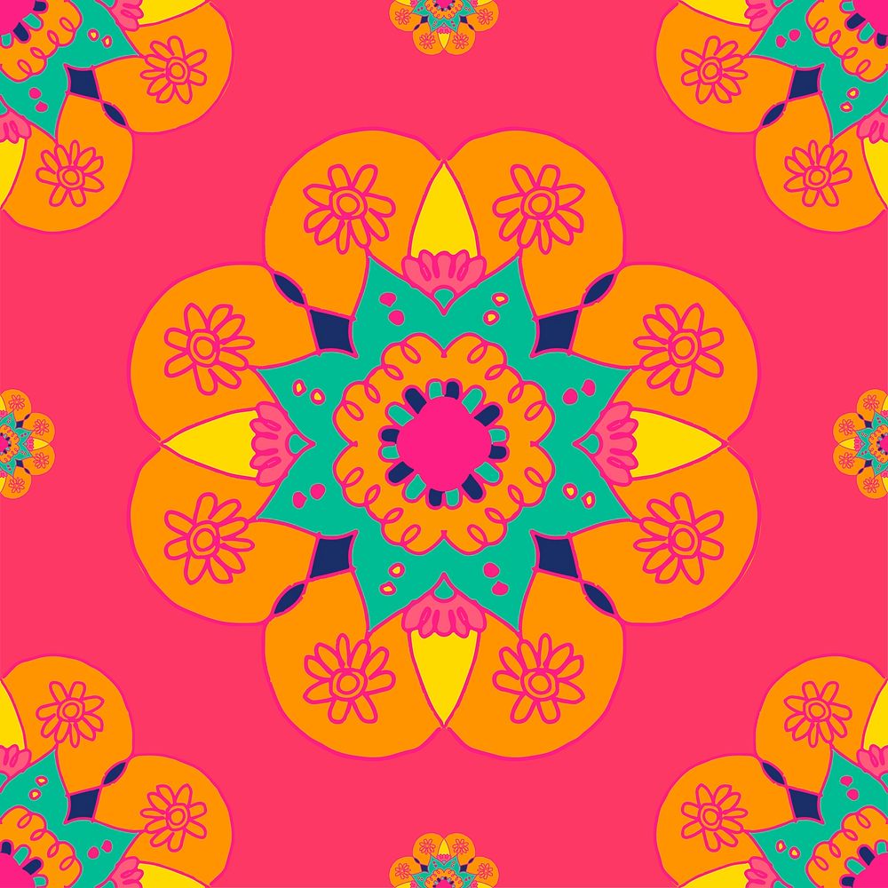 Diwali Indian vector mandala pattern background