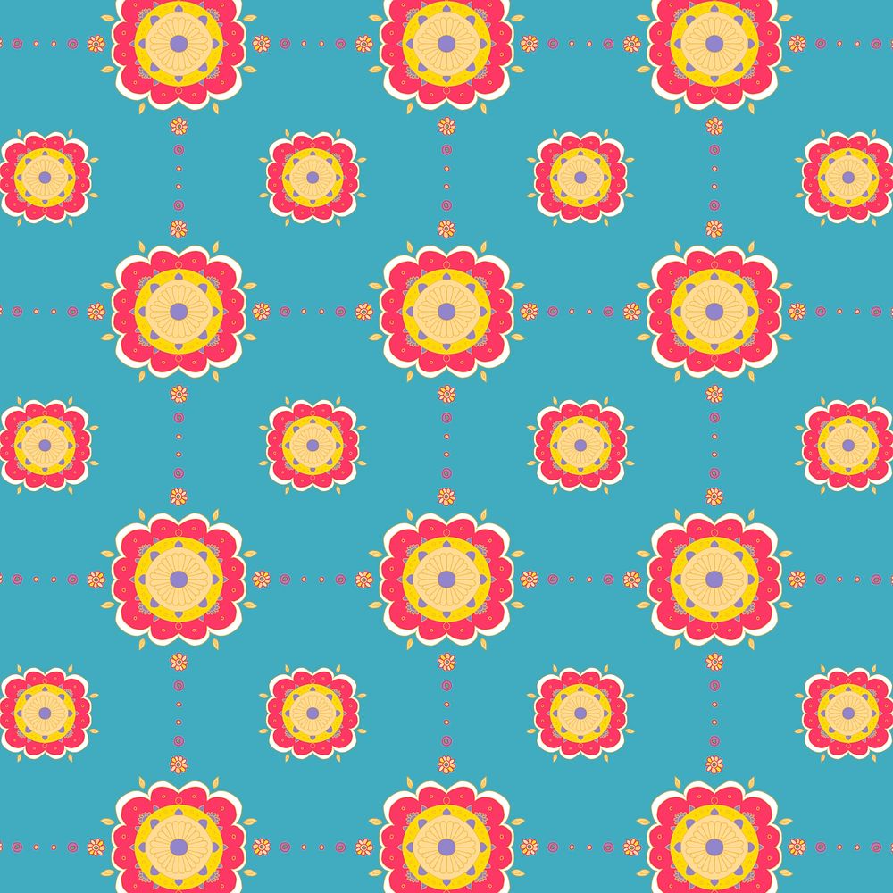 Diwali Indian mandala vector pattern background