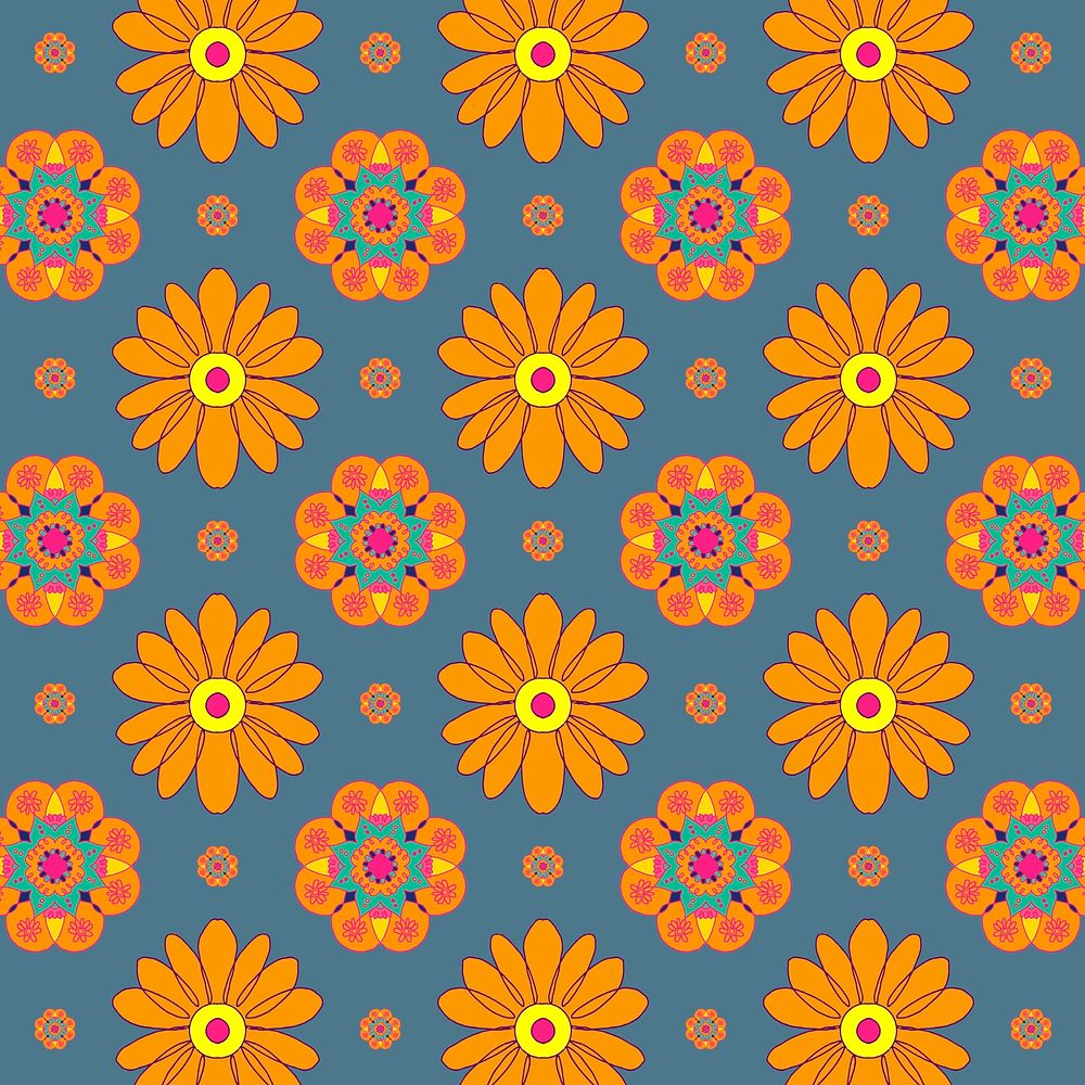 Flower pattern vector Diwali festival background