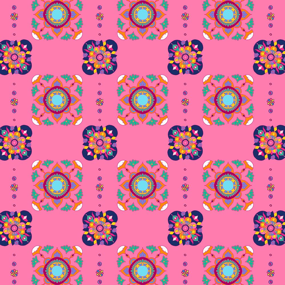 Vector Indian mandala vector pattern background