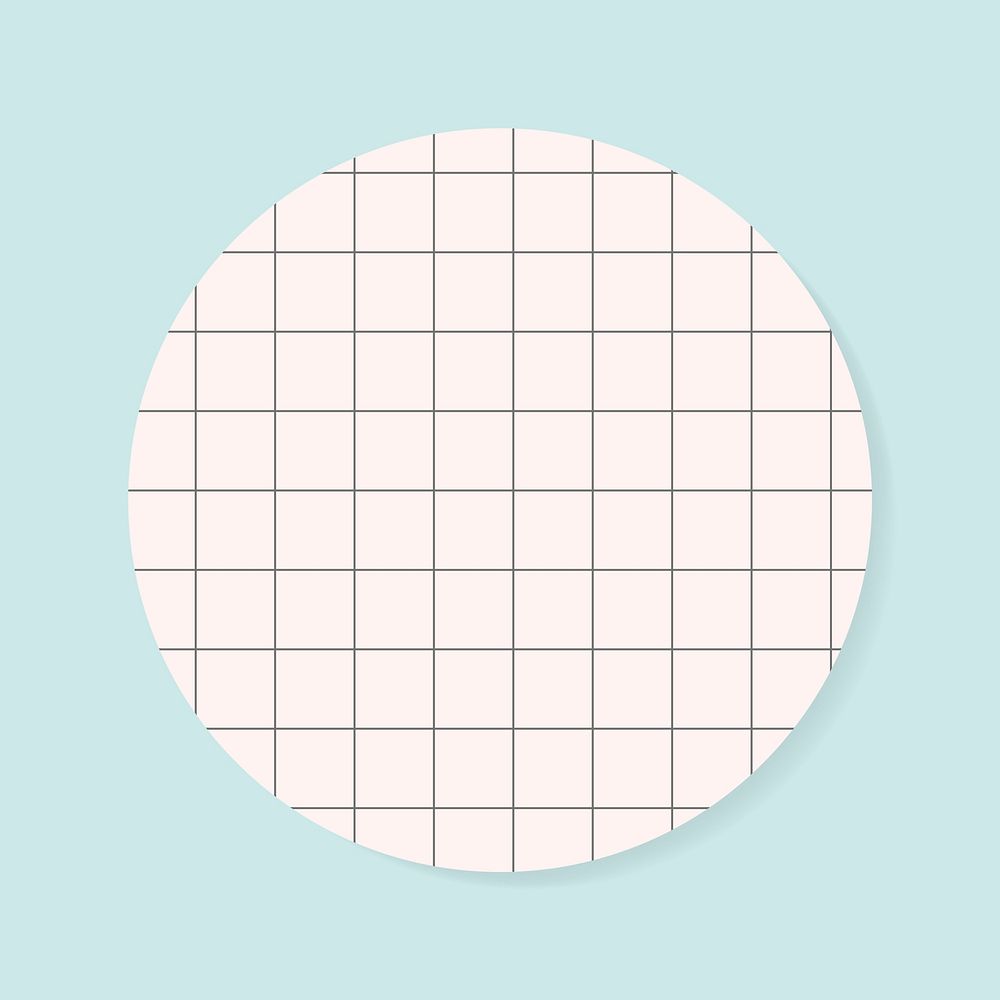 Blank circle grid notepad vector graphic