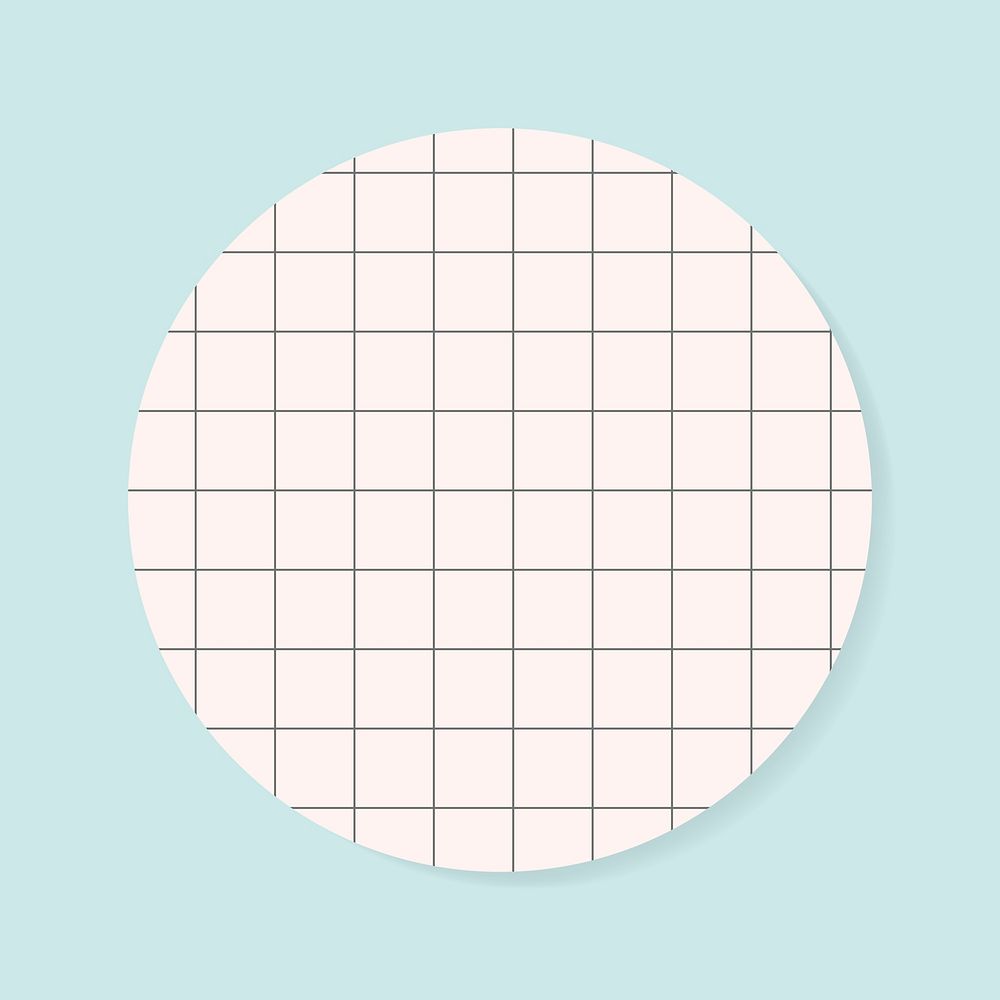 Blank circle grid notepad psd graphic