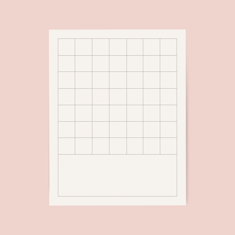 Blank white grid memo psd graphic